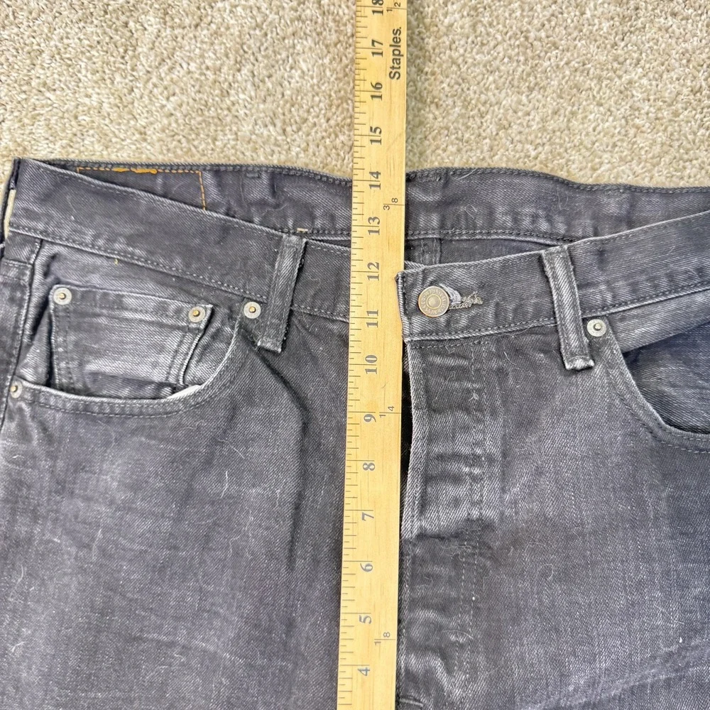 Levi's Jeans Mens 38x34 501 Original Fit Black Paint Splatter Button Fly EUC